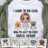 I Used To Be Cool Snack Dealer Dog Mom  Personalized T-shirt TS-NB1140